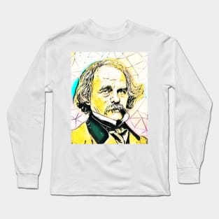 Nathaniel Hawthorne Portrait | Nathaniel Hawthorne Artwork 2 Long Sleeve T-Shirt